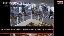 Pays-Bas : Ils volent pour 100.000 euros de vélos dans un magasin (vidéo)