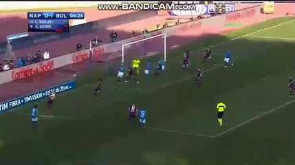 Ibrahima Mbaye Own Goal HD - Napoli 1-1 Bologna 28.01.2018