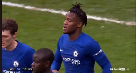 Batshuayi GOAL (2-0)  Chelsea - Newcastle