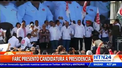 Rodrigo Londoño, alias Timochenko, de las FARC, presentó su candidatura para la Presidencia de Colombia