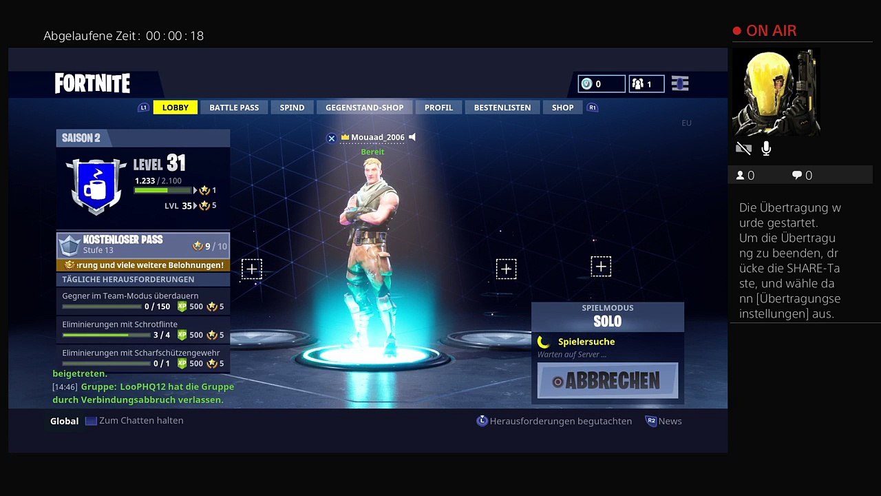 FORTNITE BATTLE ROYALE[gerHD]Mit euch ps4