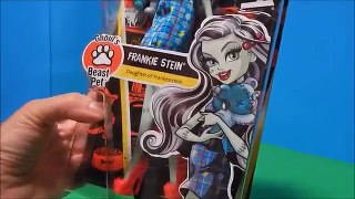 Monster High Beast Pets Draculaura & Frankie Stein Dolls Unboxing Playset Toy Review