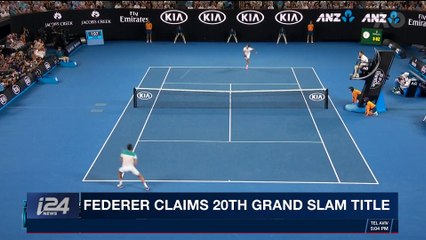 i24NEWS DESK | Federer claims 20th Grand Slam title | Sunday, January 28th 2018