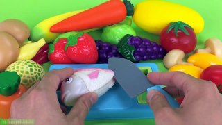 Learn Names of Fruit with Cutting Fruit and Squishy Toys with The Good Dinosaur Fun for Kids