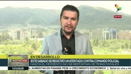 Ecuador: atentado contra comando policial deja 13 policías heridos