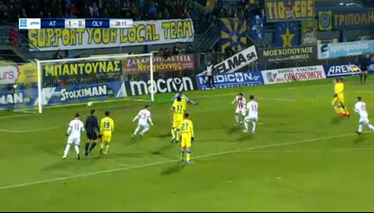 Karim Ansarifard   Penalty  Goal   (1:1) Asteras Tripolis vs Olympiakos Piraeus