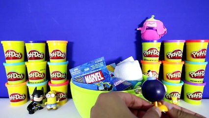 GIANT FINN Surprise Egg Play-Doh - Adventure Time Toys Funko Minecraft Super Mario