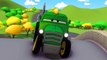 The Car Patrol: fire truck and police car and the Tractor in Car City | Trucks cartoon for children