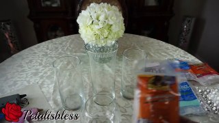 DIY DOLLAR TREE BLING VASES AND CANDLE HOLDER DECOR PETALISBLESS