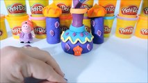 PEPPA PIG Fazendo Castelo de Princesas e Palácio Shimmer e Shine de Massinha Play-Doh!!!
