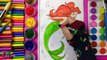 Coloring Disney Ariel The Little Mermaid Coloring Pages for Kids to Learn to Color and Paint