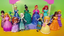 PLAY DOH Sparkle dresses Disney Princess Magiclip dolls Elsa Anna Glitter Glider Ariel dress