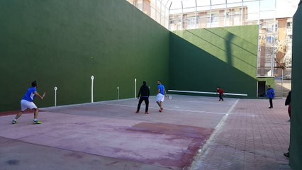 Frontenis honor 2ª partida San Cristobal vs Rivas últimos tantos set 2