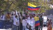 Caravana homenajea a policías muertos en atentado terrorista en Colombia