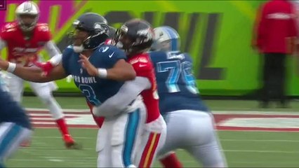 Miller ambushes Wilson, football goes flying afterward