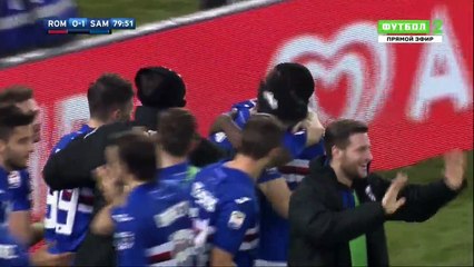Duvan Zapata Goal HD - Roma 0 - 1 Sampdoria 28.01.2018 (Full Replay)
