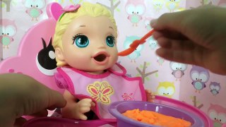 Baby Alive Snacking Lily Eating Carrots (Kinetic Sand!)