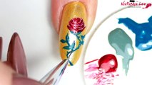 BEAUTY AND THE BEAST NAIL ART | Beauty and the Beast Nails | Belle Nails | 2017 Yellow Gold Glitter