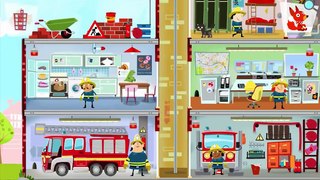 Fire Truck Fire Station Engine Educational Video For Kids Children Firefighters