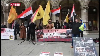 Viyana’da Mısır Cumhurbaşkanı Sisi karşıtı protesto