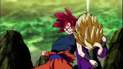 Goku SSJG VS Kale _ Caulifla
