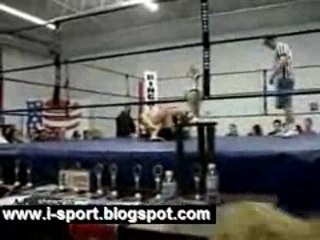 Kimura breaks an arm in a small wrestling match