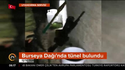 Örgütün dağda açtığı tünellere girildi