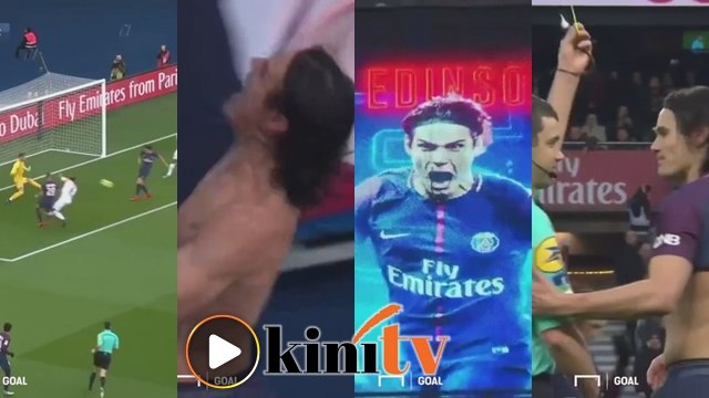 Edison Cavani pecah rekod penjaring terbanyak PSG