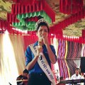 Tân Hoa hậu Hoàn vũ Việt Nam không quên gửi những lời chúc tốt đẹp đến đội tuyển bóng đá U23 Việt Nam