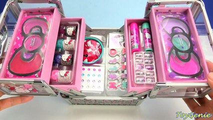 Hello Kitty Cosmetics Kids Makeup Set with Nail Polish and Lip Gloss