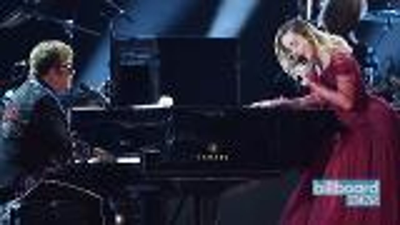 Elton John Performs Iconic 1971 Song 'Tiny Dancer' With Miley Cyrus at 2018 Grammys | Billboard News