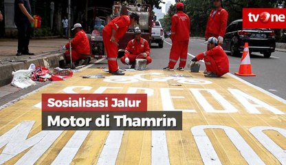Sosialisasi Jalur Motor di MH Thamrin