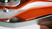 Motorcycle Mirrors Viper Orange Adjustable Sportsbike with Glossy Black Mirror Base | KiWAV