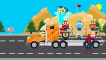 Monster Trucks - Smile Cars Transportation Cars for Kids w Learn Colors Animation