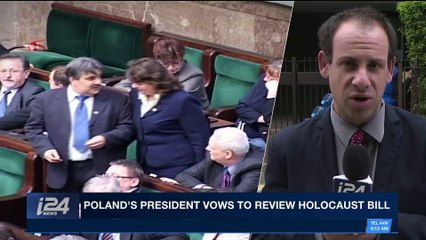 i24NEWS DESK | Israel says Poland agrees to talks in bill spat | Monday, January 29th 2018