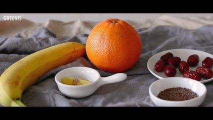 How To Make Banana Orange Red Date Flaxseed Juice
