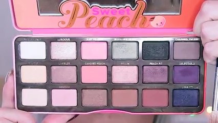 MAKEUP TUTORIAL | Toofaced Sweet Peach Palette