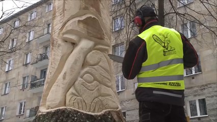 هذا الصباح-شاهد كيف تحولت أشجار وارسو لمنحوتات