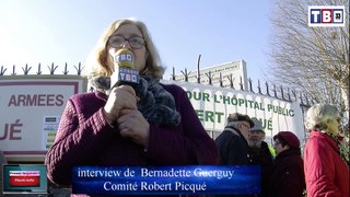 interview de  Bernadette Guerguy Comité Robert Picqué  Défense et( développement de l'Hôpital Robert Picqué