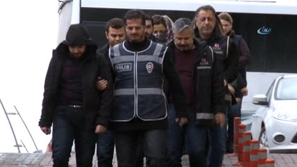 Bylock operasyonunda gözaltına alınan 8 kişi adliyeye sevk edildi
