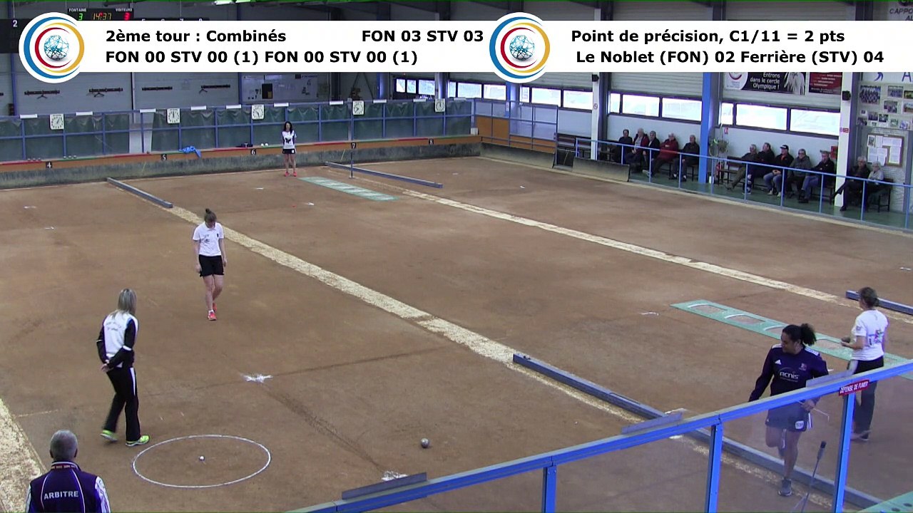 Second tour, point de précision, Club Elite Féminin, J5 play-off, Fontaine contre Saint-Vulbas, janvier 2018