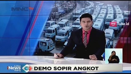 Supir Angkot Tanah Abang Kembali Menutup Jalan Jati Baru Raya
