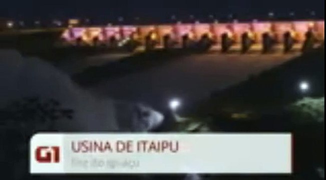 Vertedouro da Usina de Itaipu é aberto e libera cinco vezes a vazão média das Cataratas do Iguaçu; VÍDEO