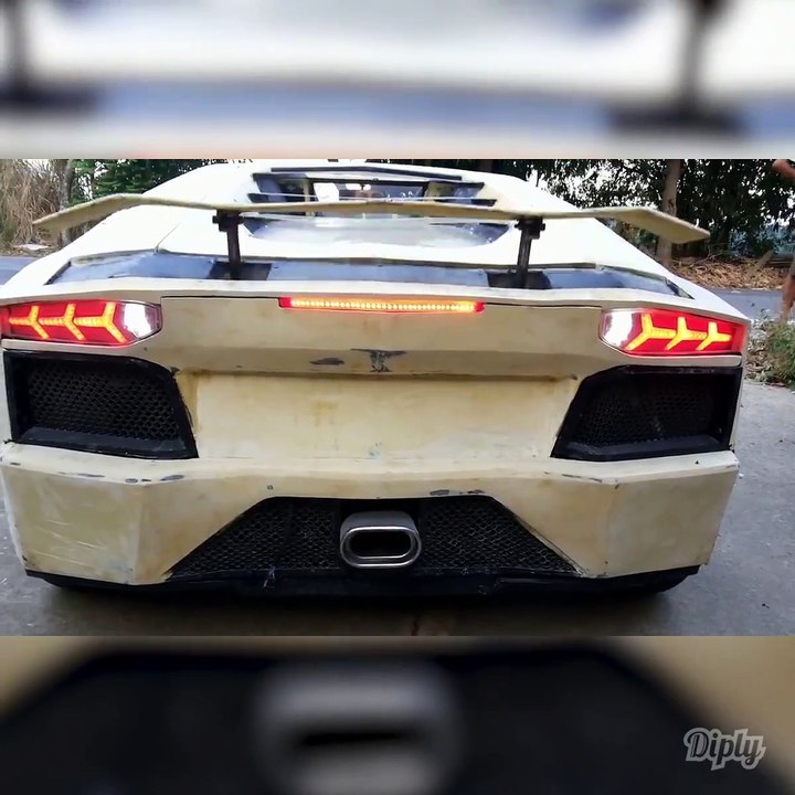 Cet homme s'est fabriqué sa propre Lamborghini... Bon bricoleur