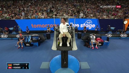 R.Federer - J-L  Struff 2R Australian Open 2018