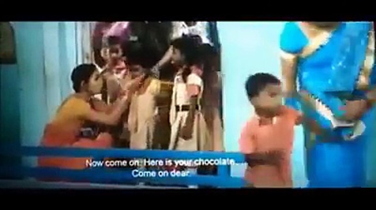 Very funny child with teacher