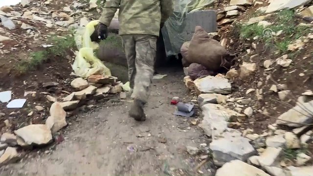 Teröristlerin 300 metrelik 'televizyonlu' tünelini AA görüntüledi - AFRİN