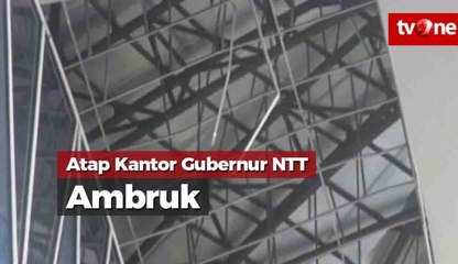 Baru Diresmikan, Atap Kantor Gubernur NTT Ambruk