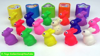 Fun Learning Shapes and Colours with Play Doh Rabbit for kids learning