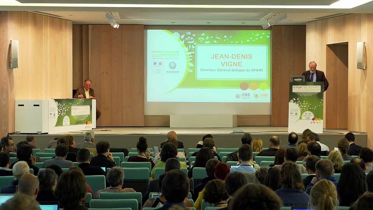 Forum données et biodiversité - introduction Jean-Denis Vigne (MNHN)
